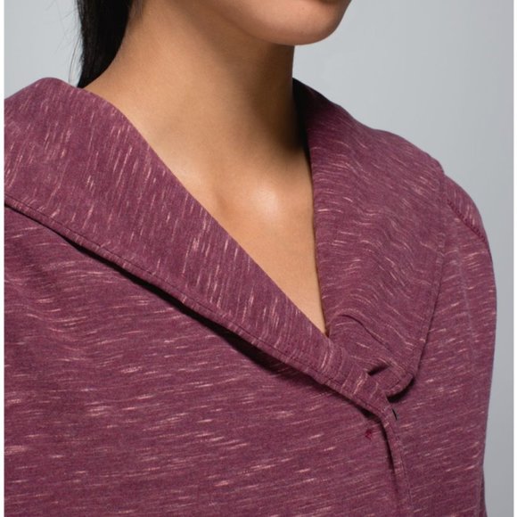 Lululemon Find Your Centre Wrap Heathered Marled Rust Berry 8 - Picture 5 of 16